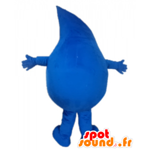Mascot dråpe blått vann giganten - MASFR24411 - Ikke-klassifiserte Mascots