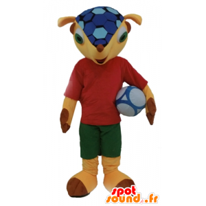 Mascotte fuleco famosa Coppa del Mondo 2014 Armadillo - MASFR24412 - Famosi personaggi mascotte