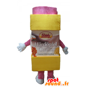 Azúcar en polvo Mascotte, azúcar glas, amarillo y rosa - MASFR24413 - Mascotas de objetos
