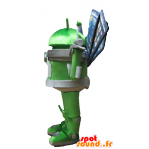 Mascot Bugdroid famoso logotipo telefones Android - MASFR24415 - Celebridades Mascotes
