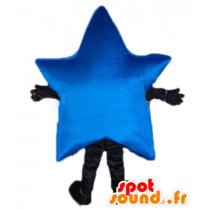 Blå stjerne maskot, kæmpe, meget smuk - Spotsound maskot kostume