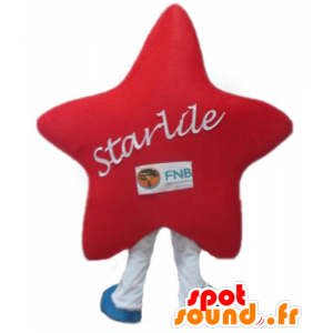 Mascot estrela vermelha, branca e azul, gigante - MASFR24418 - Mascotes não classificados