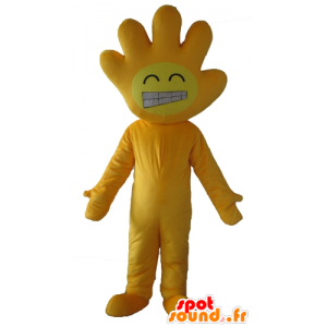 Gul Mascot, med hodet formet hånd - MASFR24420 - Ikke-klassifiserte Mascots