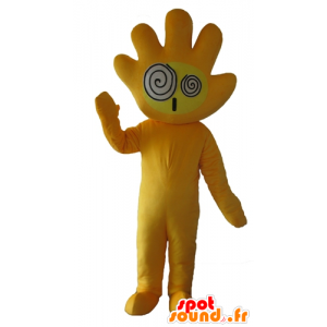 Geel de hand Mascot, Giant en grappige - MASFR24421 - Niet-ingedeelde Mascottes