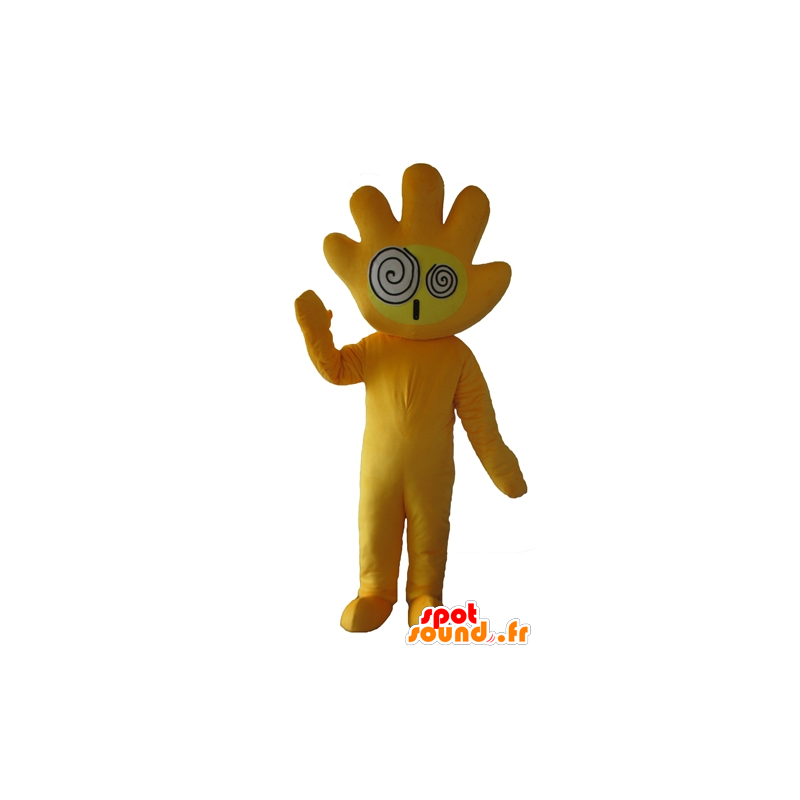 Mascot mão amarela, Giant e engraçado - MASFR24421 - Mascotes não classificados