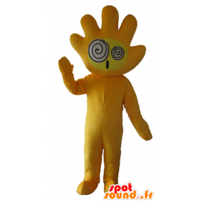 Mascotte de main jaune, géante et rigolote - MASFR24421 - Mascottes non-classées