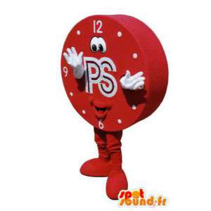 Mascot rode klok van reuzegrootte - MASFR006688 - mascottes objecten
