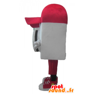 Mascotte van de camera, met een rode dop - MASFR24423 - mascottes objecten