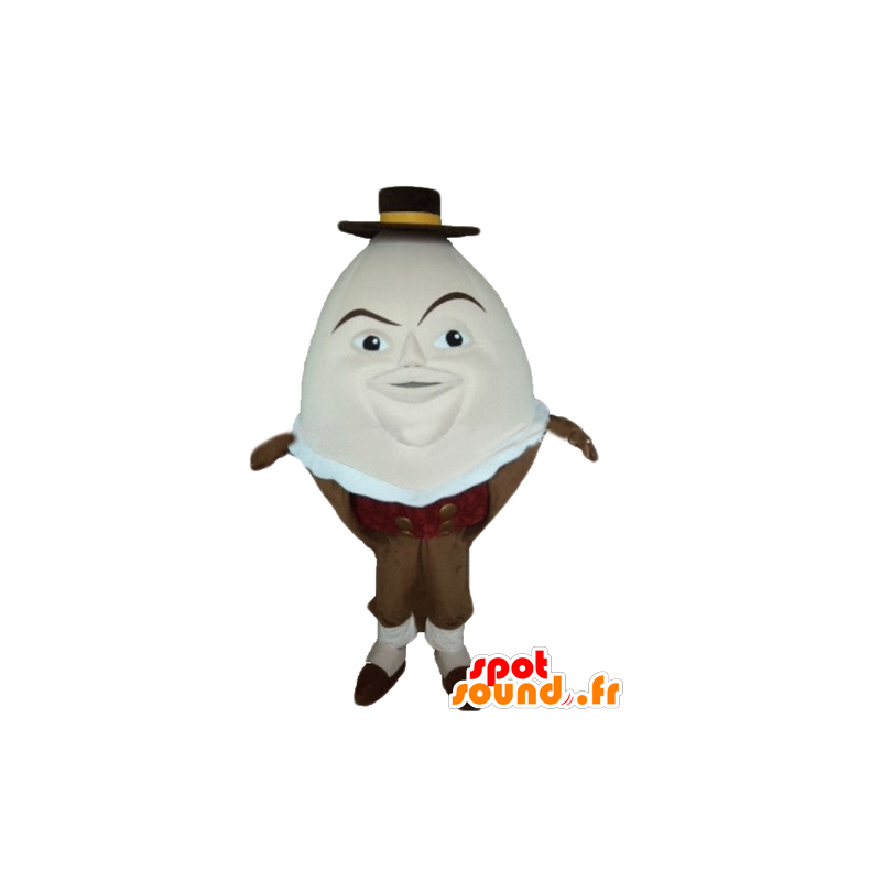 Mascot obří vejce v hnědé vejce - MASFR24428 - Maskot Slepice - Roosters - Chickens