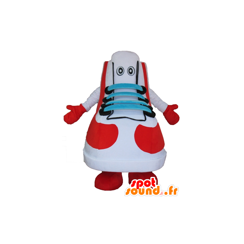 Basketbal mascotte, witte schoenen, rood, blauw en zwart - MASFR24434 - mascottes objecten