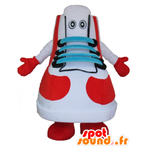 Basketball-Maskottchen, weiße Schuhe, rot, blau und schwarz - MASFR24434 - Maskottchen von Objekten