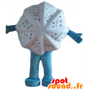 Hvid stjernemaskot, stjerneklar duft - Spotsound maskot kostume