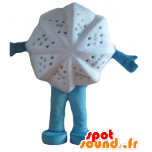 Mascot hvit stjerne, stjernen i feel-good - MASFR24435 - Ikke-klassifiserte Mascots