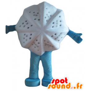 Mascot witte ster, ster van de feel-good - MASFR24435 - Niet-ingedeelde Mascottes