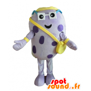 Mascot purple insect, pea potato, giant, funny - MASFR24451 - Mascots insect
