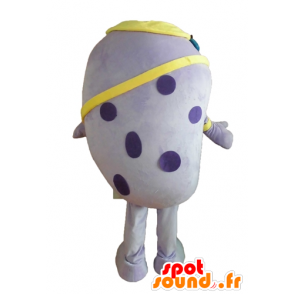 Mascot paars insect, erwt aardappel, groot en grappig - MASFR24451 - mascottes Insect