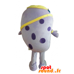 Mascotte d'insecte violet, de patate à pois, géante et rigolote - MASFR24451 - Mascottes Insecte