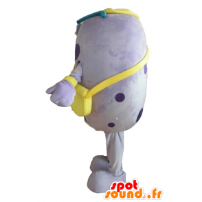 Mascot purple insect, pea potato, giant, funny - MASFR24451 - Mascots insect