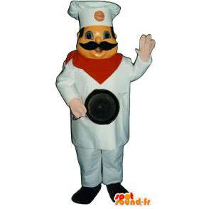 Mascotte de chef cuisinier personnalisable. Déguisement de chef  - MASFR006693 - Mascottes Homme