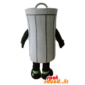 Mascotte de poubelle, de benne à ordures grise, géante - MASFR24454 - Mascottes d'objets
