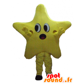 Mascotte estrella amarilla gigante, lindo, para el asombro - MASFR24460 - Mascotas sin clasificar