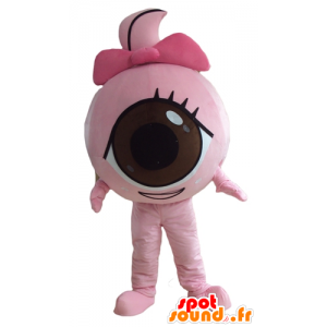 Jätteögonmaskot, rosa, rund och söt - Spotsound maskot
