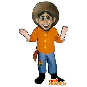 Cowboy mascotte. Western Costume - MASFR006695 - man Mascottes