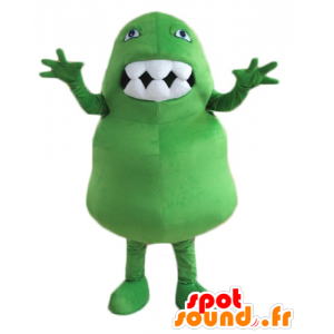 Mascotte de dinosaure vert, géant et rigolo - MASFR24464 - Mascottes Dinosaure