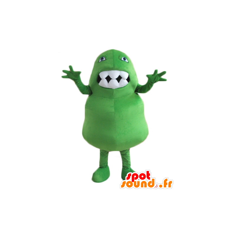 Groene dinosaurus mascotte, reus en plezier - MASFR24464 - Dinosaur Mascot