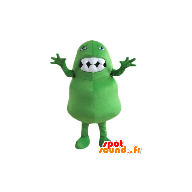 Mascotte de dinosaure vert, géant et rigolo - MASFR24464 - Mascottes Dinosaure