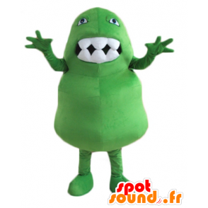 Green dinosaur mascot, giant and fun - MASFR24464 - Mascots dinosaur