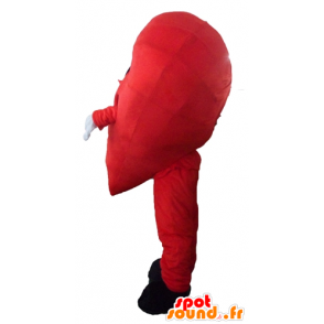 Mascot rood hart, reus en glimlachen - MASFR24466 - Valentine Mascot