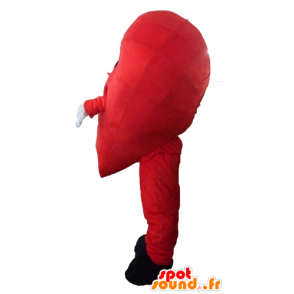 Maskotka czerwone serce, gigant i uśmiechnięte - MASFR24466 - Valentine Mascot