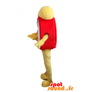 Mascote alarme vermelho, amarelo e branco, engraçado e sorrindo - MASFR24467 - objetos mascotes