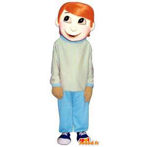 Mascot redhead boy in pajamas - MASFR006696 - Mascots boys and girls