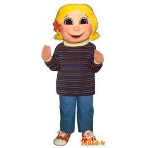 Mascot van weinig blonde meisje. Costume - MASFR006697 - Mascottes Boys and Girls