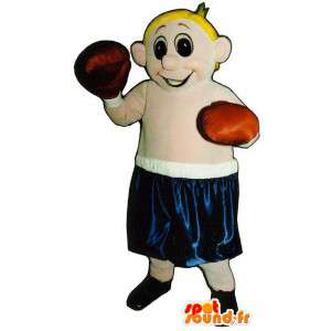 Mascotte pugile biondo. Costumi Boxer - MASFR006698 - Umani mascotte