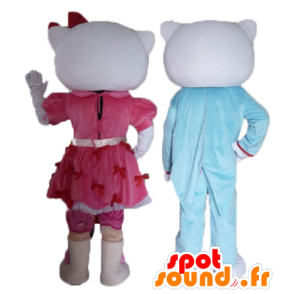 2 maskotki, jeden z Hello Kitty, a drugi z chłopakiem - MASFR24479 - Hello Kitty Maskotki