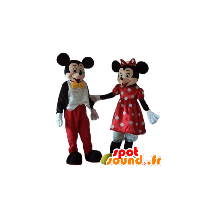 2 mascots, Minnie and Mickey Mouse, assorted very successful - MASFR24483 - Mickey Mouse mascots