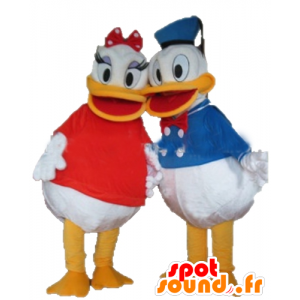 2 mascotes Daisy e Donald, da Disney casal de celebridades - MASFR24484 - Donald Duck Mascot