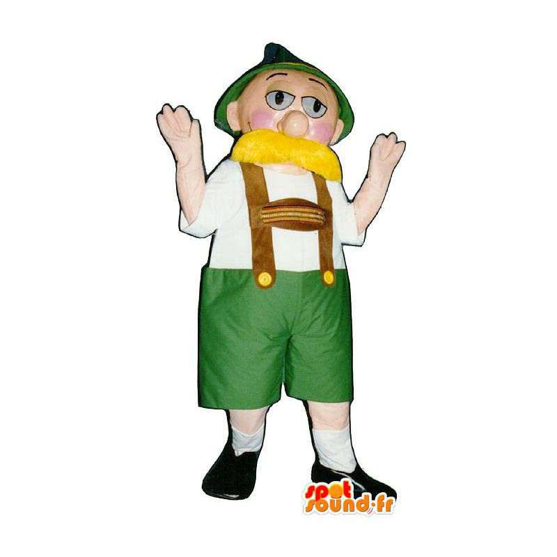 Mascot homem vestido de tirolês - MASFR006699 - Mascotes homem