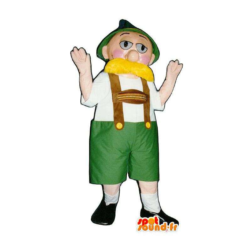 Mascotte d'homme en tenue de Tyrolien - MASFR006699 - Mascottes Homme