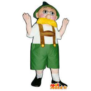 Mascot hombre vestido de tirolés - MASFR006699 - Mascotas humanas