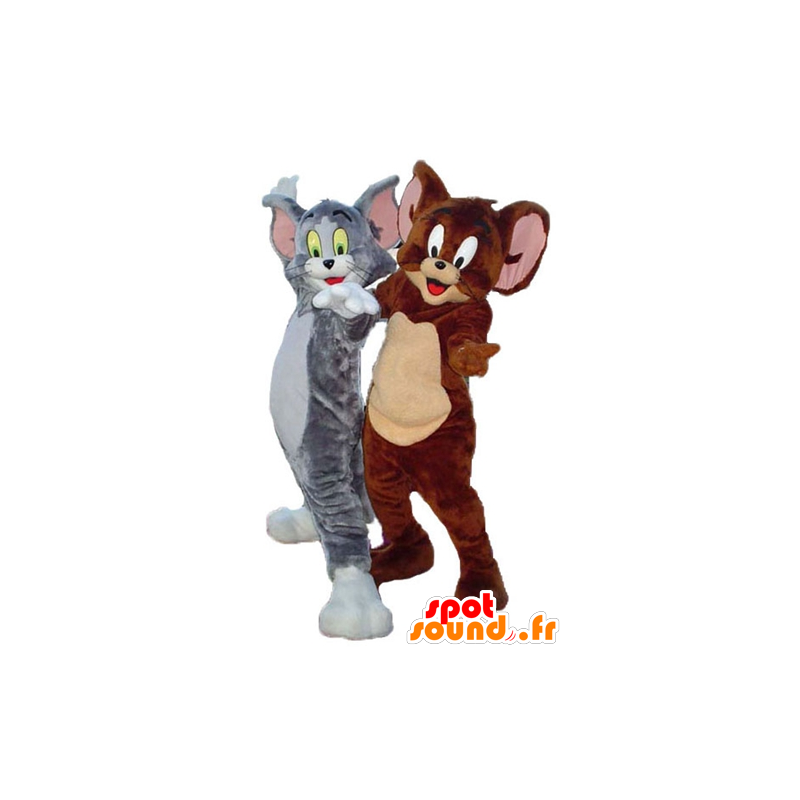 Tom and Jerry mascot, famous characters of Looney Tunes - MASFR24489 - Mascots Tom and Jerry