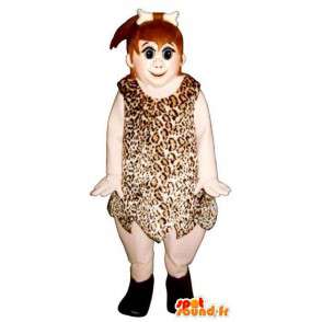 Prehistoryczne kobieta maskotka z jego zwierzęcej skóry - MASFR006701 - samice Maskotki
