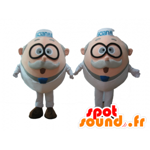 2 mascotas de hombres viejos, científicos, con gafas - MASFR24503 - Mascotas humanas