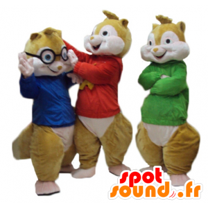 3 mascotte scoiattoli, Alvin Superstar - MASFR24515 - Famosi personaggi mascotte