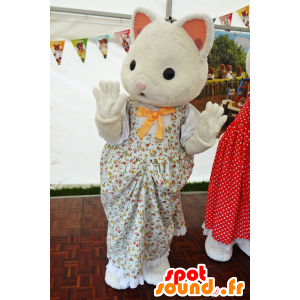 Mascot of the Sylvanian Family, White Cat dress - MASFR25010 - Yuru-Chara Japanese mascots