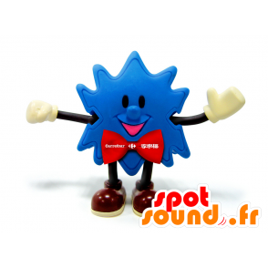 Mascotte Blue Star, con un arco cravatta rossa - MASFR25011 - Yuru-Chara mascotte giapponese