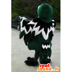Datel maskot, trikolóra pták, zelená, bílá a černá - MASFR25024 - Yuru-Chara japonské Maskoti